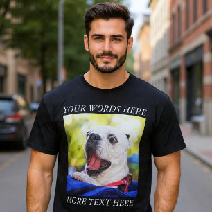 Erstelle Dein eigenes Foto und Text T-Shirt