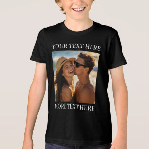 Erstelle Dein eigenes Foto und Text Tri-Blend Shirt