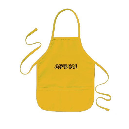Erstelle Dein eigenes Gelb Kinderschürze (Vorne)