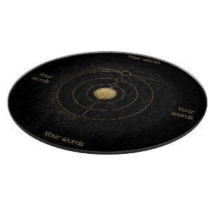 Erstelle Dein eigenes Gold Arcane Pentakel Tarot Schneidebrett