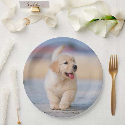 Erstelle dein eigenes Haustier Pappteller (Hochzeit)
