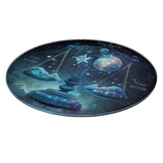 Erstelle Dein eigenes Himmels-Libra-Glas-Altarbret Schneidebrett (Ecke)