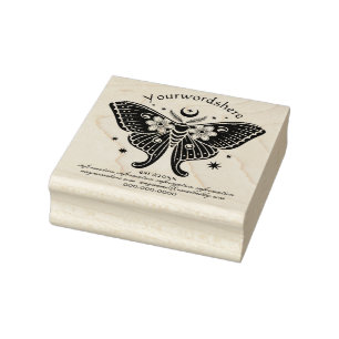 Erstelle Dein Eigenes Himmelsblumen-Motten-Totem Gummistempel