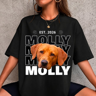 Erstelle dein eigenes Hund Haustier Foto Tier indi T-Shirt