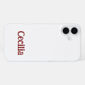Erstelle Dein eigenes iPhone 16 Plus Slim Case Hülle (Rückseite (Horizontal))