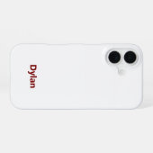 Erstelle Dein eigenes iPhone 16 Slim Case Hülle (Rückseite (Horizontal))