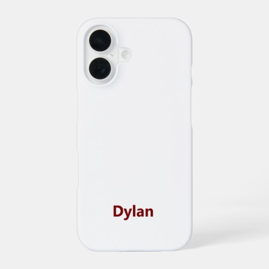Erstelle Dein eigenes iPhone 16 Slim Case Hülle (Rückseite)