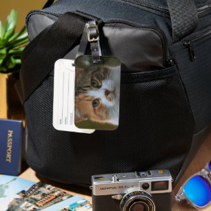 Erstelle Dein eigenes Katzenfoto nach Maß Gepäckanhänger