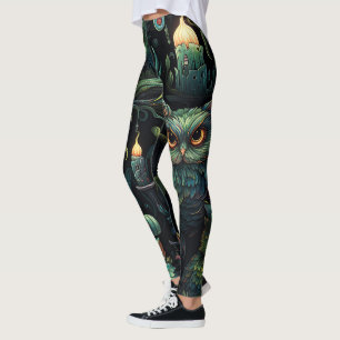 Erstelle Dein eigenes Kerzenlicht-Goblin-Eulen-Nes Leggings