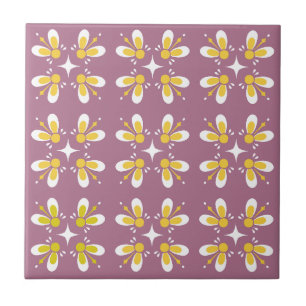 Erstelle dein eigenes l Farbige Blumengestaltung L Fliese