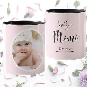 Erstelle Dein Eigenes Love You Mimi Foto Cute Pink Tasse