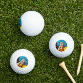 Erstelle Dein eigenes lustiges Gesicht Golfball (Insitu Gras)