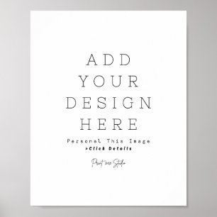 Erstelle Dein eigenes mattes Poster