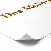 Erstelle Dein eigenes mattes Poster (Ecke)