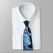 Erstelle Dein eigenes Midnight Blue & Gold Celesti Krawatte (Gebunden)