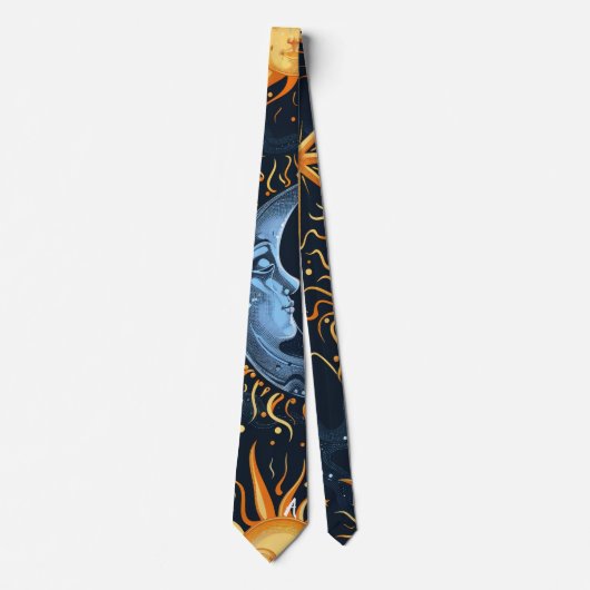 Erstelle Dein eigenes Midnight Blue & Gold Celesti Krawatte (Vorderseite)