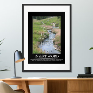 Erstelle Dein eigenes Motivationsposter Poster