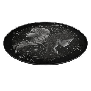 Erstelle Dein eigenes mystisches Gemini-Glas-Altar Schneidebrett