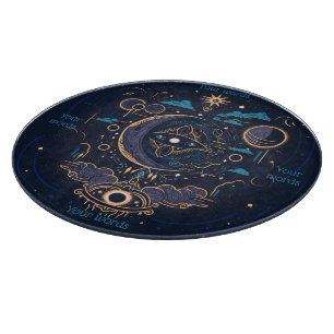 Erstelle Dein Eigenes Mystisches Himmliches Mondsz Schneidebrett