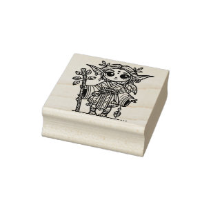 Erstelle Dein eigenes mystisches Waldelfenmädchen Gummistempel