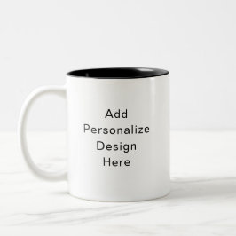 erstelle dein eigenes personalisiertes zweifarbige tasse