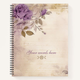 Erstelle Dein eigenes Purple Rose-Pergament Notizblock