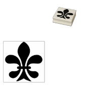 Erstelle Dein eigenes Retro Fleur de Lis Gummistempel (Stempel)