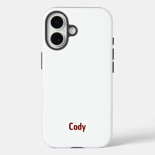 Erstelle Dein eigenes robustes iPhone 16 Case (Rückseite)