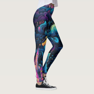 Erstelle Dein eigenes rosa Schloss Feen-Königreich Leggings