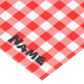 Erstelle Dein eigenes rotes Gingham Tischdecke (Schrägansicht)