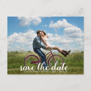 Erstelle dein eigenes Save the Date Foto Ankündigungspostkarte