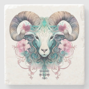 Erstelle Dein eigenes schönes Aries-Sternzeichen Steinuntersetzer
