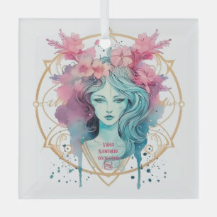 Erstelle dein eigenes schönes Jungfrau-Sternzeiche Ornament Aus Glas