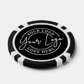 Erstelle Dein eigenes schwarzes Logo Pokerchips (Einzeln)