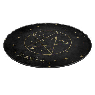 Erstelle dein eigenes schwarzes und goldenes elega schneidebrett