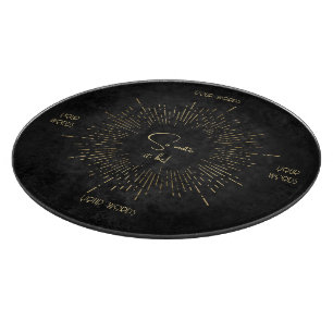 Erstelle dein eigenes schwarzes und goldenes Himme Schneidebrett