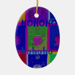 Erstelle Dein eigenes spezielles Santa HoHoHo Pop- Keramikornament