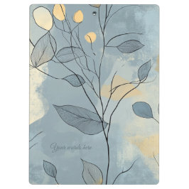 Erstelle Dein eigenes tiefblaues, florales Minimal Klemmbrett