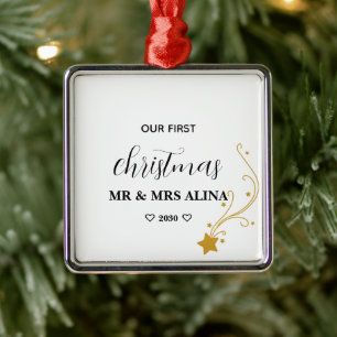 Erstelle Dein Eigenes Unser Erstes Weihnachten Ver Ornament Aus Metall