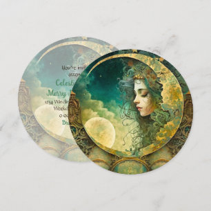 Erstelle dein eigenes Victoiran-Steampunk-Mondkind Einladung