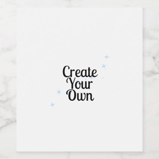 Erstelle dein eigenes weinetikett (Einzelnes Label)