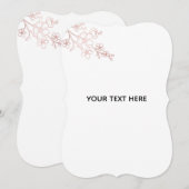 Erstelle dein eigenes Weiß Elegant Save The Date (Vorne/Hinten)