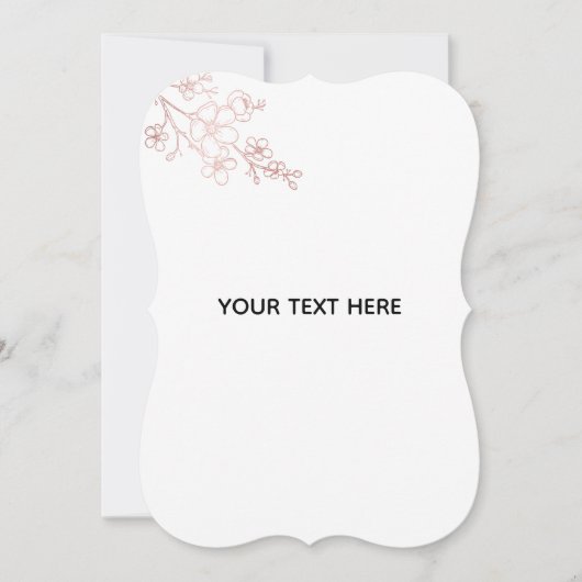 Erstelle dein eigenes Weiß Elegant Save The Date (Vorderseite)