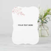 Erstelle dein eigenes Weiß Elegant Save The Date (Stehend Vorderseite)