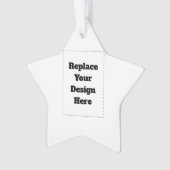 Erstelle Dein eigenes Weiß Ornament (Vorderseite)