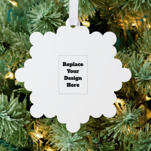 Erstelle Dein eigenes Weiß Ornament Karte