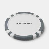 Erstelle dein eigenes Weiß Pokerchips (Einzeln)