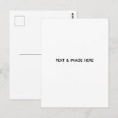 Erstelle dein eigenes Weiß Postkarte (Vorne/Hinten)