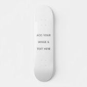 Erstelle Dein eigenes Weiß Skateboard (Vorne)