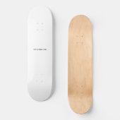 Erstelle dein eigenes Weiß Skateboard (Vorderseite)